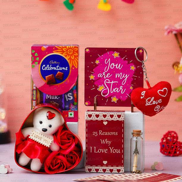 Dreamica Showpiece, Keychain, Greeting Card, Message Pills, Soft Toy Gift Set