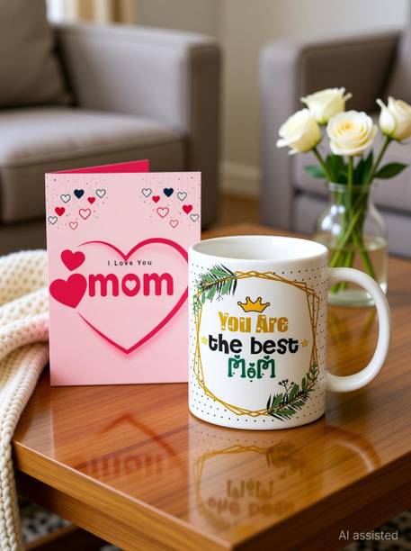 TrendoPrint Mug, Greeting Card Gift Set