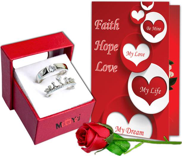 ME&YOU Greeting Card, Artificial Flower Gift Set