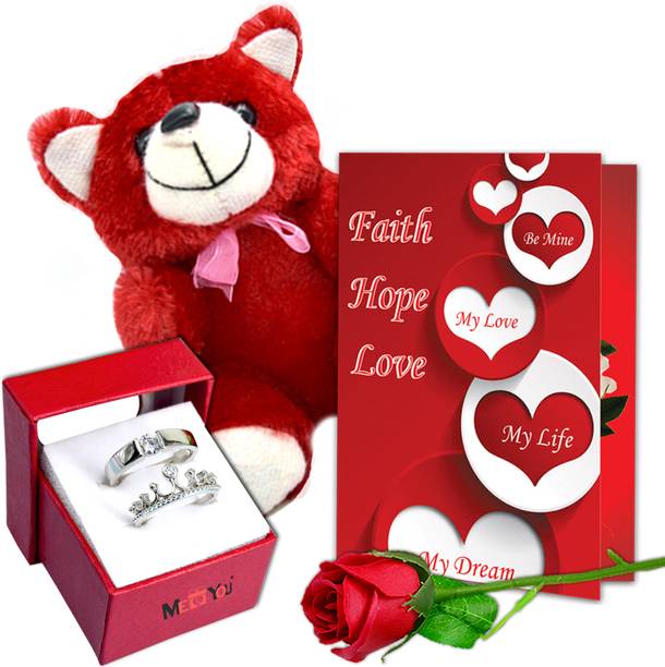ME&YOU Greeting Card, Artificial Flower Gift Set
