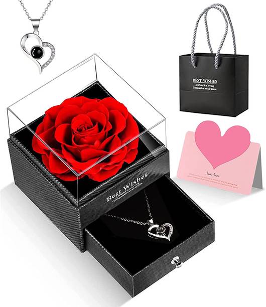 LeWIS Jewellery, Artificial Flower, Greeting Card, Showpiece Gift Set