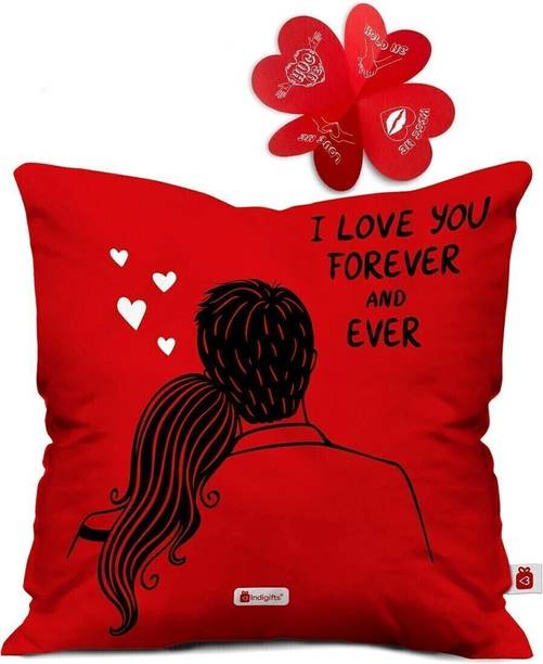 Indigifts Cushion, Greeting Card Gift Set