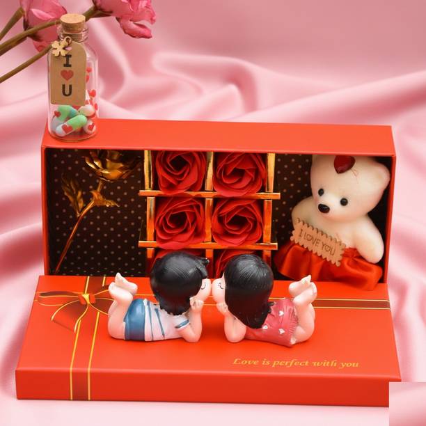 PRIDE STORE Showpiece, Soft Toy, Artificial Flower, Message Pills Gift Set