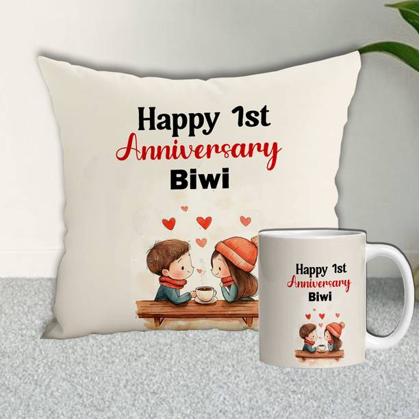 ME&YOU Cushion, Mug Gift Set