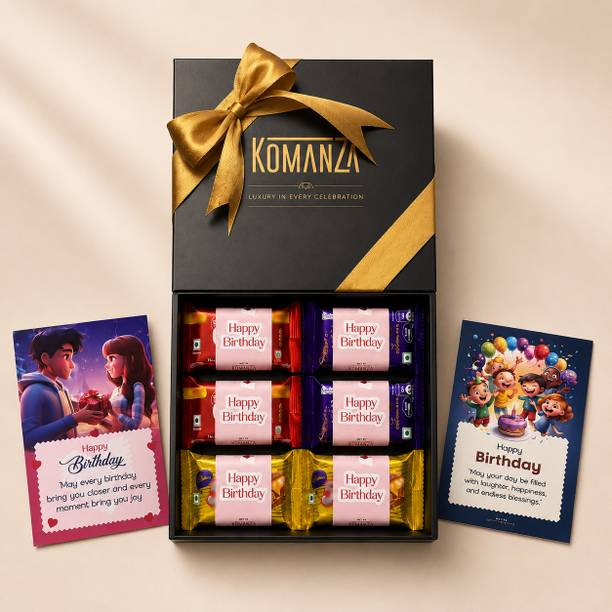 KOMANZA Greeting Card, Gift Box Gift Set