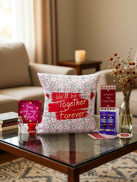 Dreamica Cushion, Showpiece, Greeting Card, Message Pills, Keychain, Coaster Gift Set