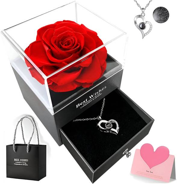 XIVYA Artificial Flower, Jewellery, Showpiece, Greeting Card Gift Set