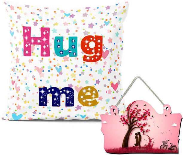 TrendoPrint Wall Hanging, Cushion Gift Set