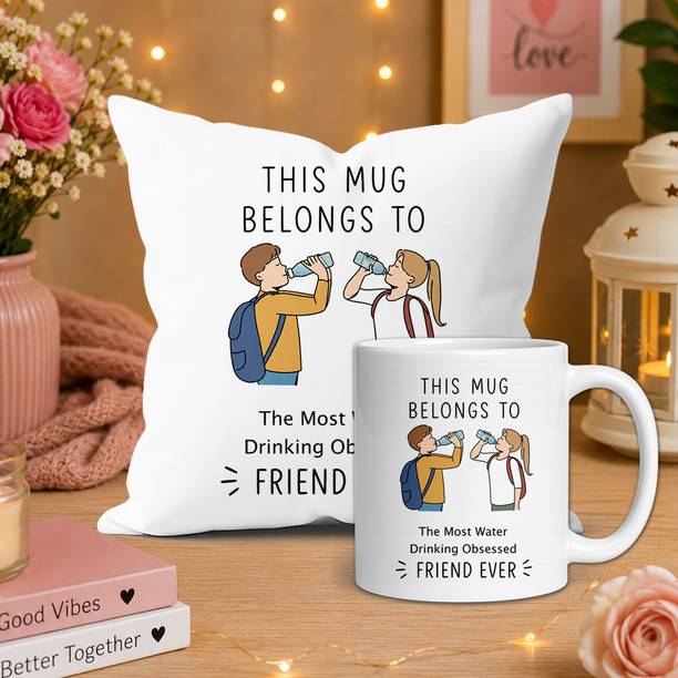 ME&YOU Cushion, Mug Gift Set