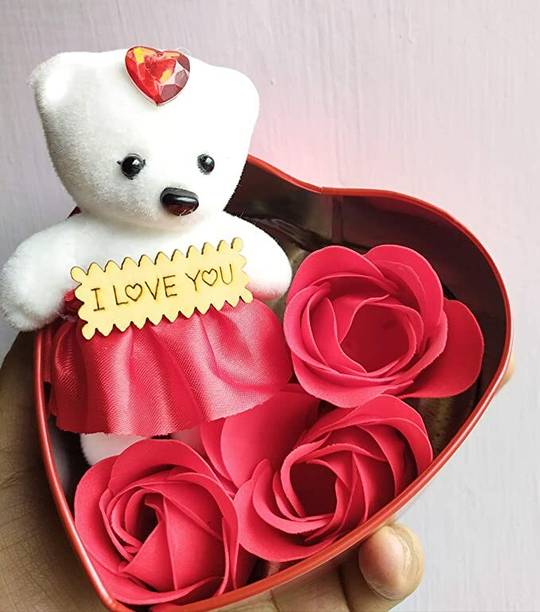 RPC99 Artificial Flower, Soft Toy, Showpiece Gift Set