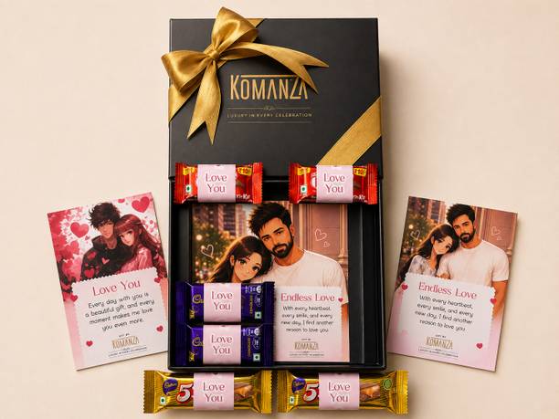 KOMANZA Gift Box, Greeting Card, Sticker Gift Set