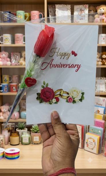 Ira Enterprises Greeting Card, Flower Bouquet Gift Set