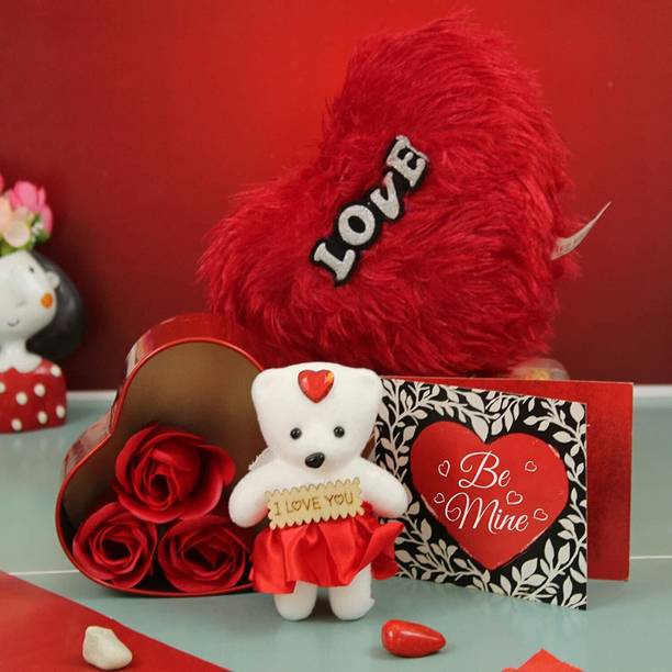 TIED RIBBONS Soft Toy, Cushion Gift Set