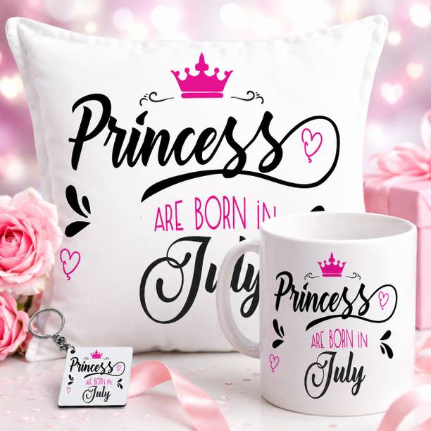 PrintingWorld Mug, Cushion, Cushion Cover, Keychain Gift Set