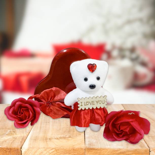 specialyou.in Soft Toy, Artificial Flower Gift Set
