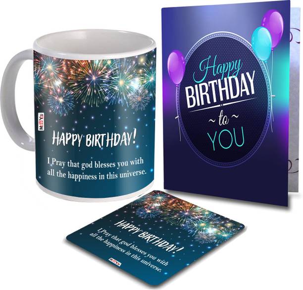 ME&YOU Mug, Coaster, Greeting Card Gift Set
