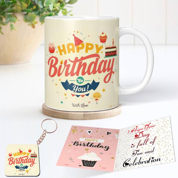 GiftsOnn Mug, Keychain, Greeting Card Gift Set