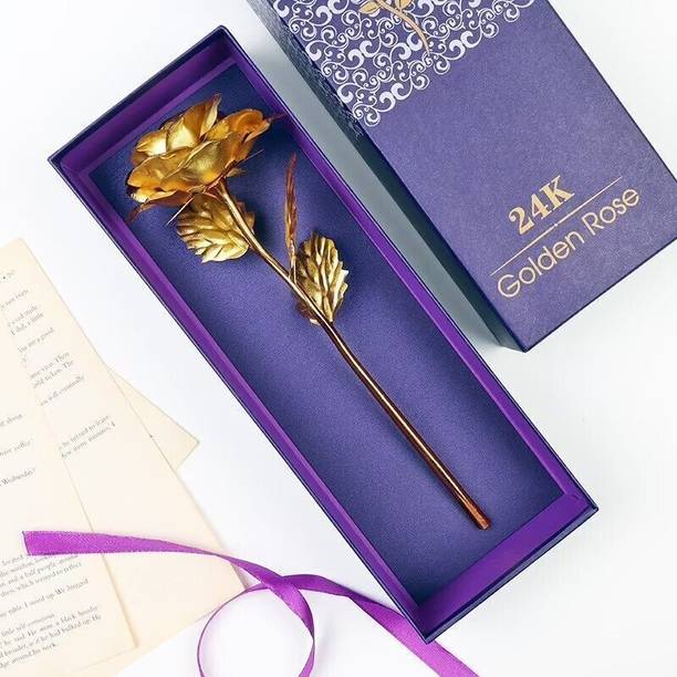 TIED RIBBONS Showpiece, Artificial Flower Gift Set