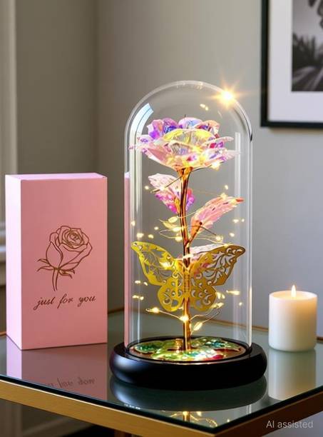 Aryamurti Lamp, Artificial Flower Gift Set