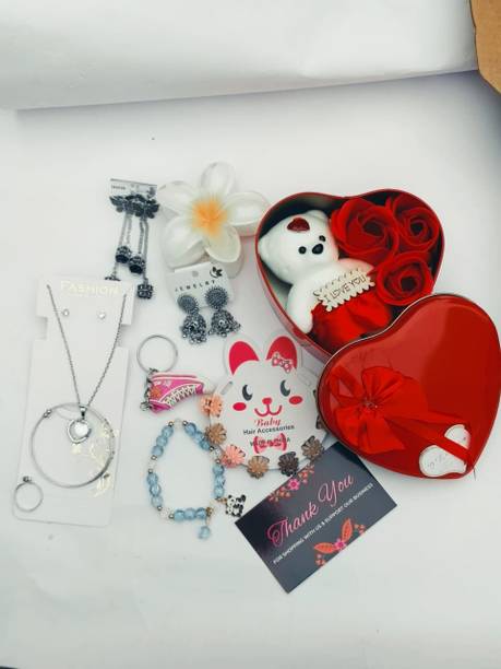 Giftgram Jewellery, Gift Box, Soft Toy Gift Set