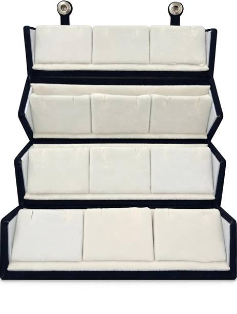 Orvexa 12 Pair Jhumka Earrings Storage Organizer Box Jewellery Holder Jewellery Storage & Display Vanity Box