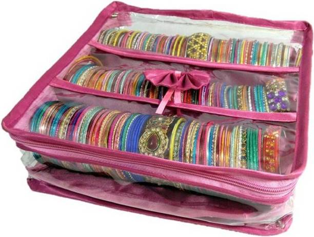 ultimatefashionista 3 Rods Bangle storage vanity case Jewellery Vanity Box make up kit, bangle box, vanity case Vanity Box