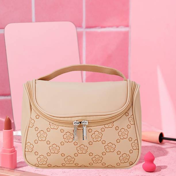 MINARA BEAUTY Cosmetic Pouch for Travel, Makeup Organiser and Jewellery Travel, Makeup and Jewellery Vanity Box