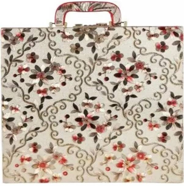 tosim 02 WOODEN PRINTED TRENDY 4 ROD BANGLE BOX And Number Lock system Lockable Vanity Box Vanity Box