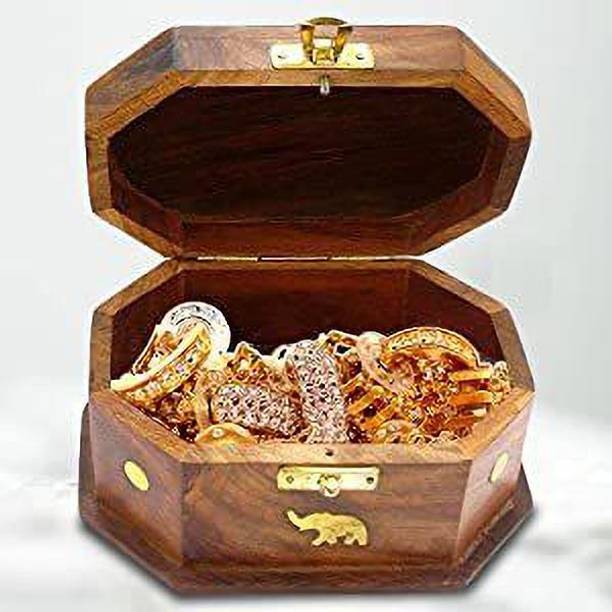 HusNain Handmade Wooden Jewellery Box for Women Jewel Organizer All Vanity Box