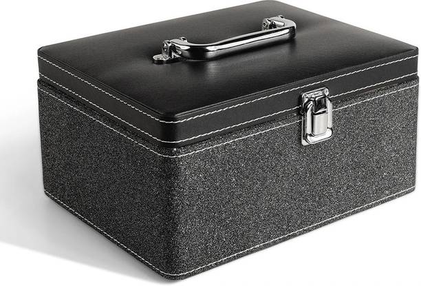 Birch & Co. Wooden Makeup Box | Vanity Box for Bridal | Cosmetic Organizer for Home & Travel Vanity Box For Makeup, Jewelry, Cosmetics, And Accessories Vanity Box