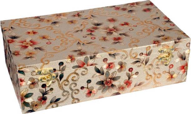 yoloji Wooden 1 Piece / 2 Two Rod Bangle Storage Box women with Lock System_(GOLDEN) Jewellery, BANGLE BOX, VANITY BOX, CHURI Vanity Box