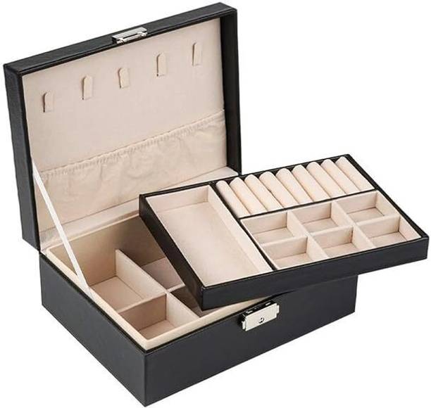 IKHODI JEWELRY BOX BLACK Jewellery Organizer Vanity Box