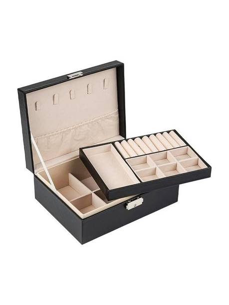 IKHODI JEWELRY BOX BLACK Jewellery Organizer Vanity Box