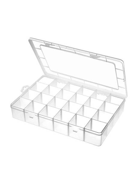 Coozico Adjustable Dividers Organizer Pills Drugs Earrings Bead Jewelry 36 Grids Jewellery STORAGE BOX Vanity Box