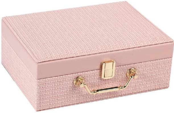 AORDEY Pink Jewelry Box Daily use Vanity Box