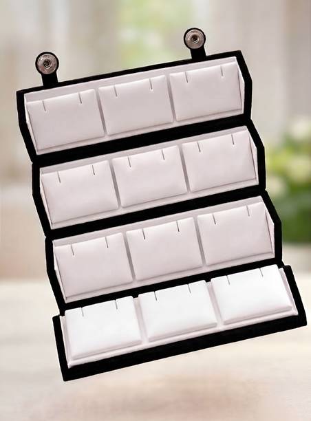 COLMI Jewellery Organiser Box for Women – Earring& Jhumka Storage Box Foldable Vanity Box