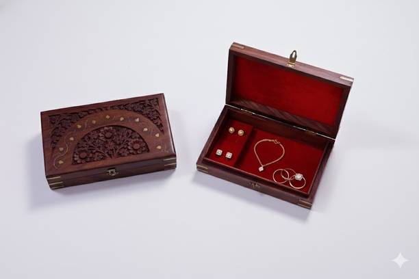 Nalamtrades WOODEN JEWEL BOX WEDDING Vanity Box