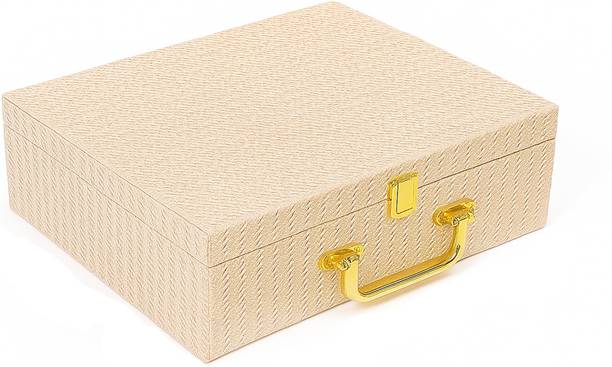 N A PURSE Premium Jewelry Box with Golden Handle Bangle Bracelet Storage Organizer Keeps bangles, bracelets, watches, and other accessories neatly arranged. Vanity Box