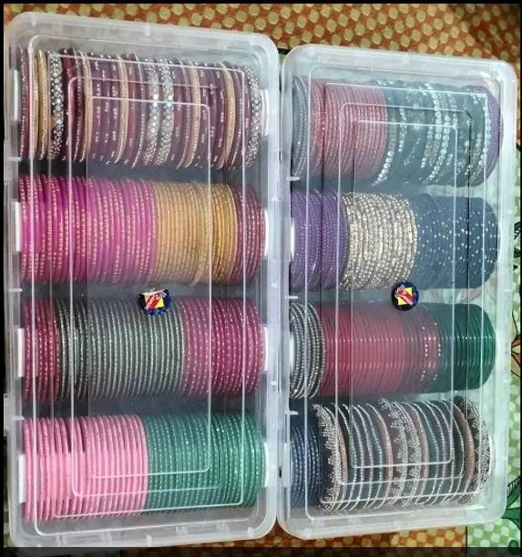 Ascommunica Clear Multipurpose Storage Box – Pack of 2 Bangle Box Vanity Box