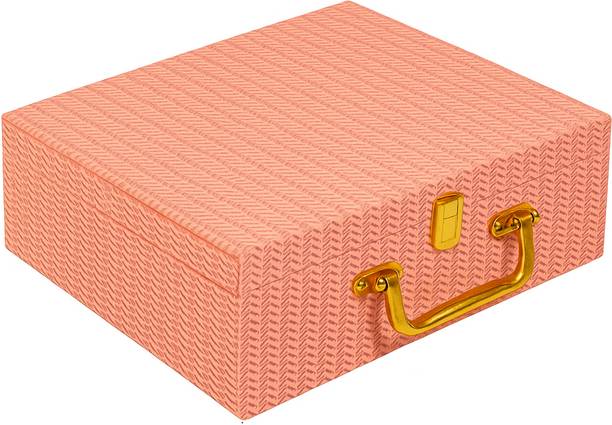 N A PURSE Premium Jewelry Box with Golden Handle Bangle Bracelet Storage Organizer Keeps bangles, bracelets, watches, and other accessories neatly arranged. Vanity Box