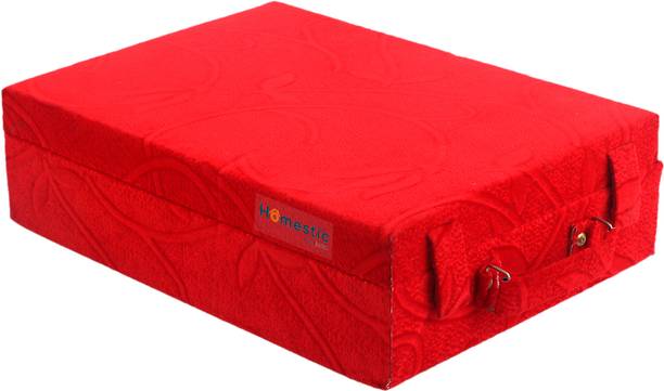 HOMESTIC Wooden Flower Print 4 Rod Bangle Box With 2 Magnetic Buckle (Red) Jewellery Vanity Box