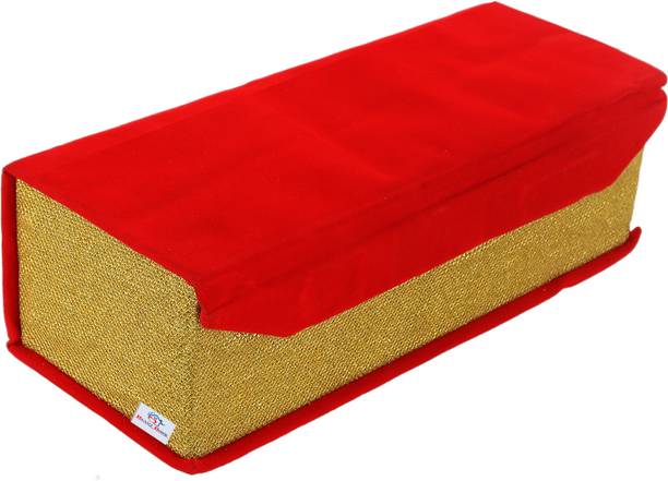 Heart Home Wooden Golden Glitter 1 Rod Bangle Box |Jewellery Box With 2 Magnetic Buckle Vanity Box Vanity Box