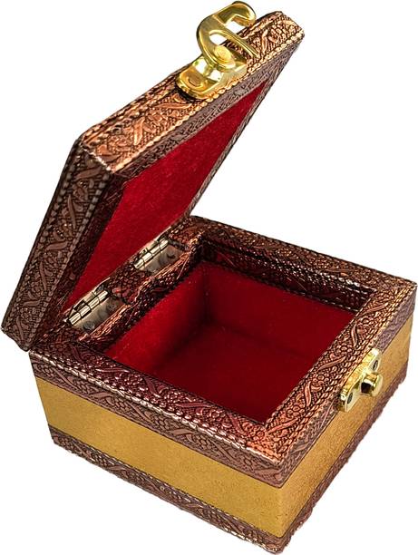 kailash enterprises Rajasthani Oxidised Wooden Jewellery box One Compartment JEWELLARY Vanity Box