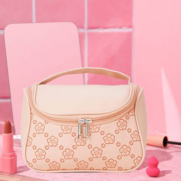 MINARA BEAUTY Cosmetic Pouch for Travel, Women Makeup Organiser and Jewellery Travel, Makeup and Jewellery Vanity Box