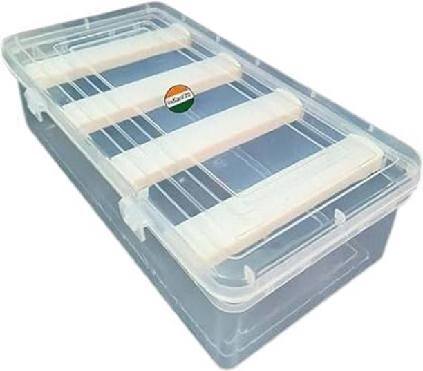 ARCHDECOME Clear Plastic Bangle Box with Partition – Perfect for Multiple Bangles Storage Jewellery, Bangles, Wrist Watch, Hair Bands Scrunchies Accessories Vanity Box