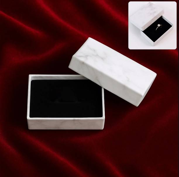 AnoraCraft Marble Finish Empty Gift Box 8x5 cm ( Pack of 4) Jewellery Vanity Box
