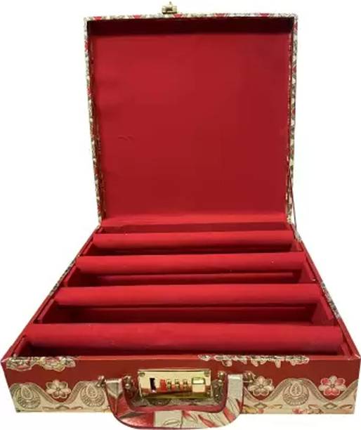 CGC Premium Quality Bangle Box With 4 Rods And Number Lock system To Carry Bangles. Storage Box, bangle box Vanity Box