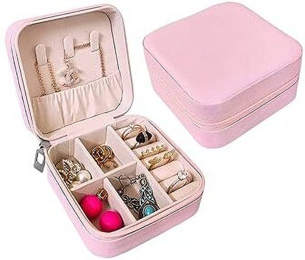 बेकुरी mini jewelry vanity box मल्टी-फंक्शन वॉर्डरोब ज्वेलरी ऑर्गनाइज़र केस फॉर ईयररिंग्स चेन रिंग्स वैनिटी बॉक्स