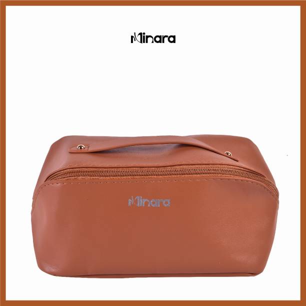 MINARA Cosmetic Bag for Makeup Organiser, Jewellery, Travel, Makeup Vanity Box Makeup and Jewellery Vanity Box