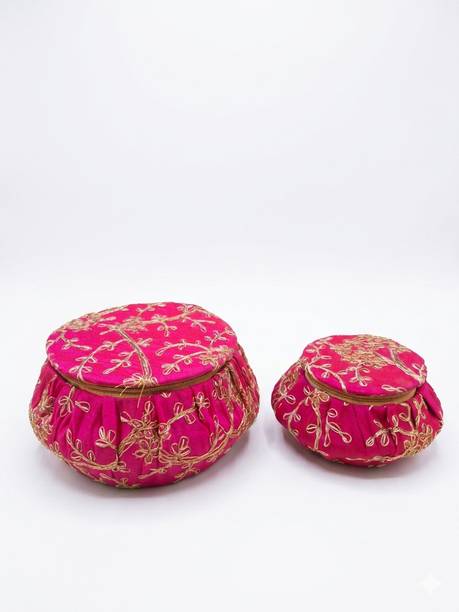 3P Homes Innovate Matki Shape Bangle Box (Variation 1, Pack of 2) Jewellery Box Vanity Box